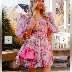 Kentucky derby style floral  dress
